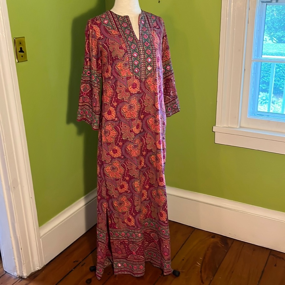 vintage 70s Ramona Rull caftan maxi